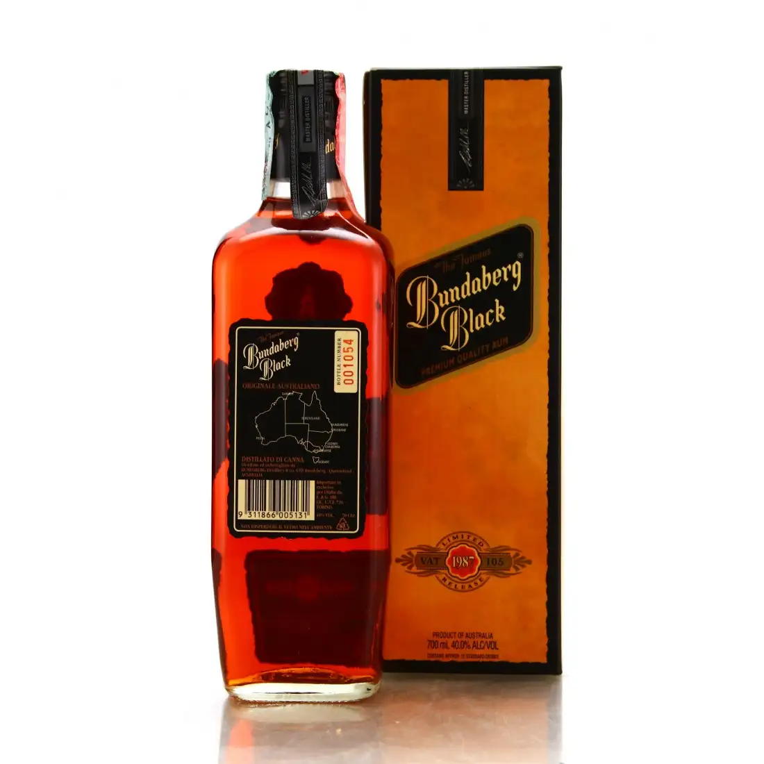 High resolution image of Bundaberg Black - Standard Label 1987