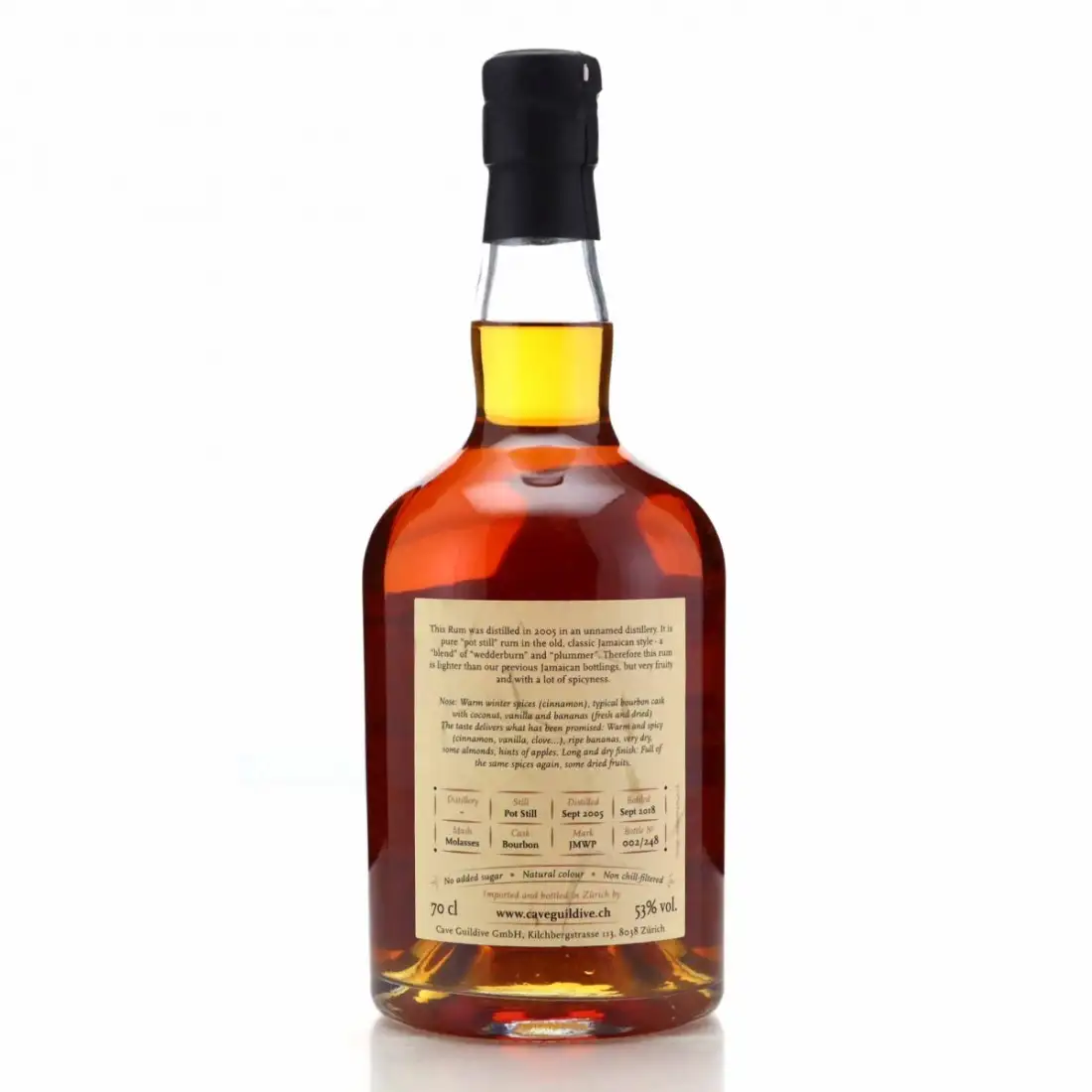 High resolution image of Cave Guildive Worthy Park Jamaica Rum 2005