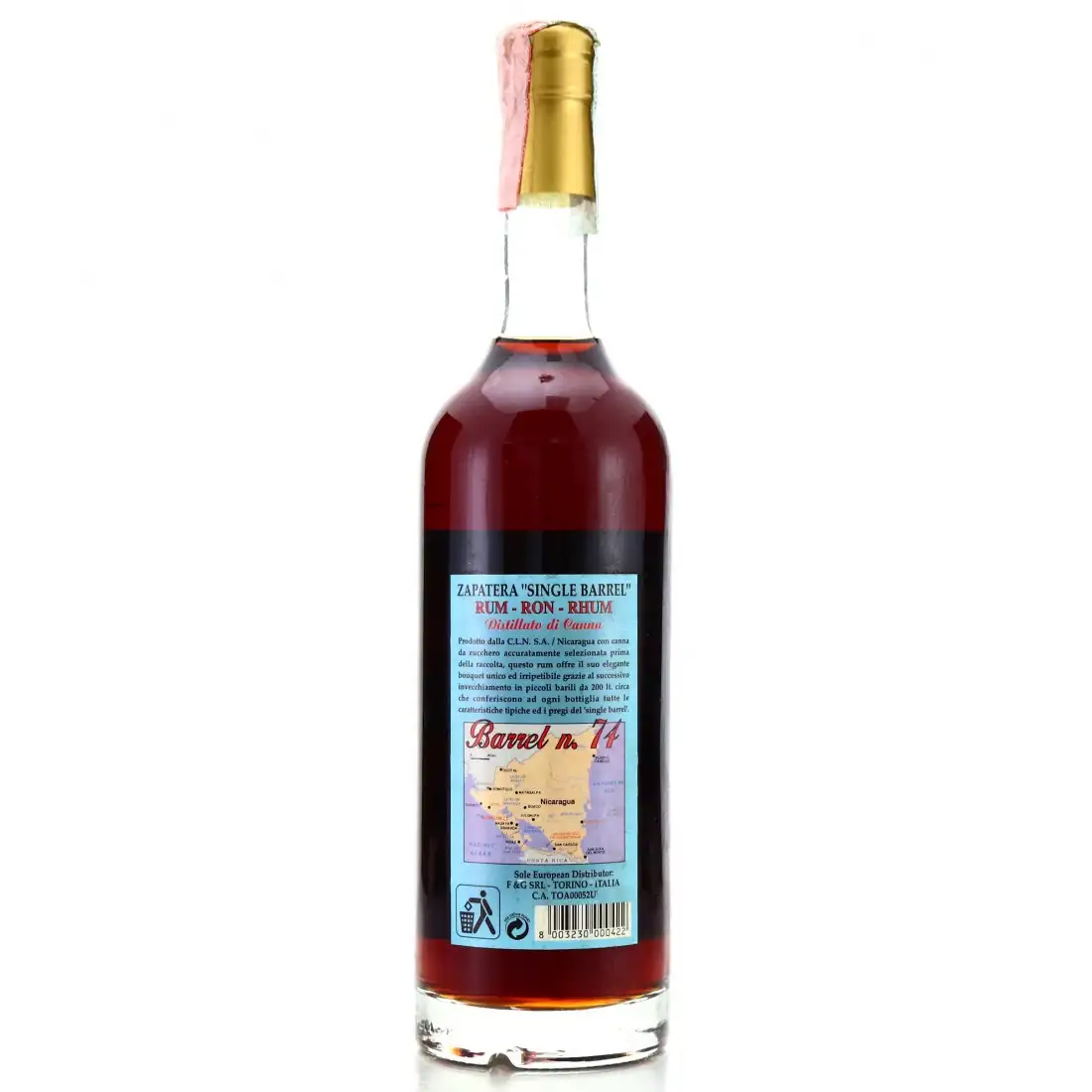 Image haute résolution de Zapatera Reserva Single Barrell 1990