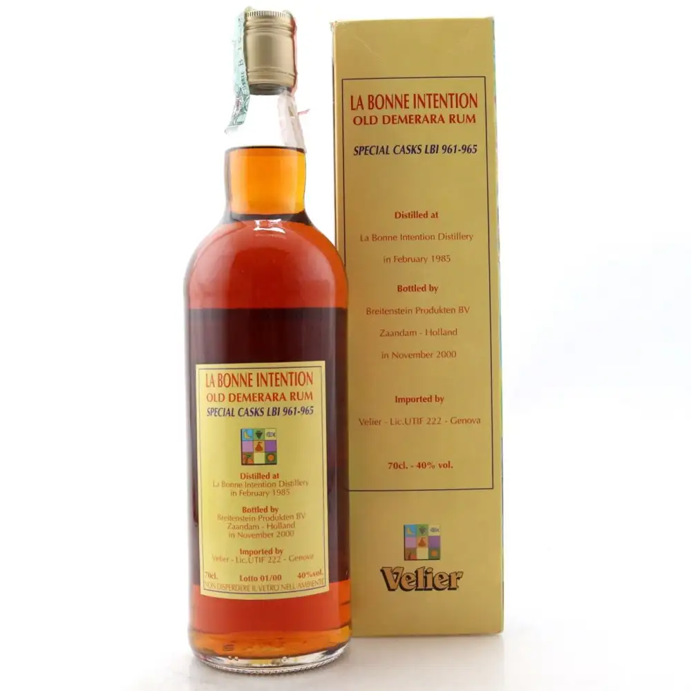 Image haute résolution de Velier La Bonne Intention Old Demerara Rum 1985
