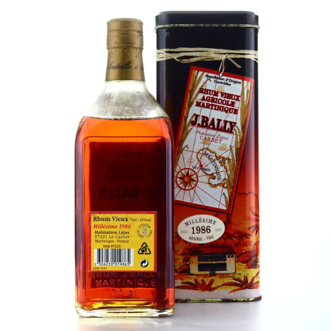 High resolution image of J. Bally Habitation Lajus Carbet Millésime 1986