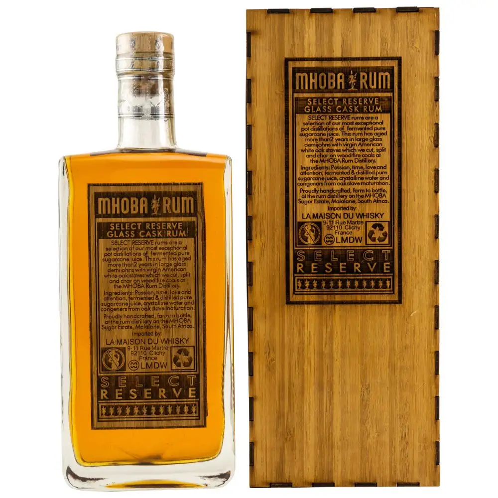 Hochauflösendes Bild von MHOBA Select Reserve Glass Cask Rum 2019