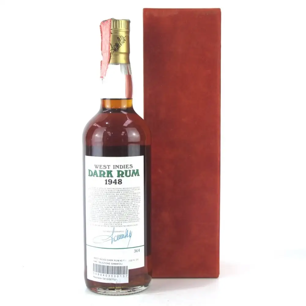 Hochauflösendes Bild von Samaroli West Indies Dark Rum 1948
