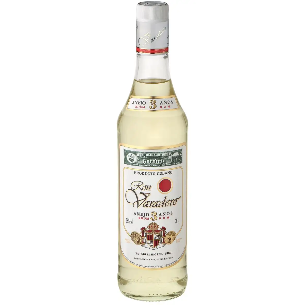 Bottle of Ron Varadero Añejo 3 Años