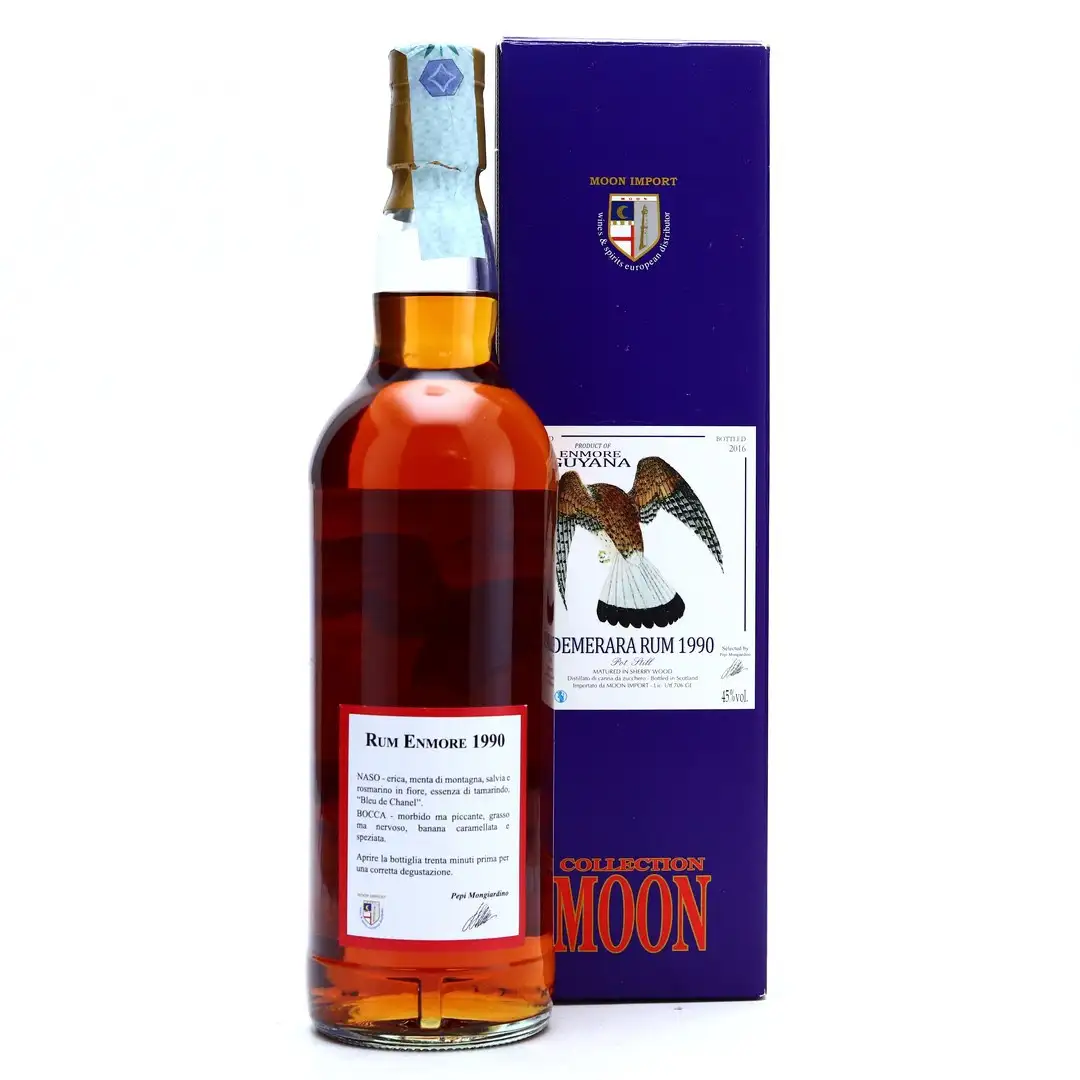 Image haute résolution de Moon Import Enmore Demerara Rum 1990