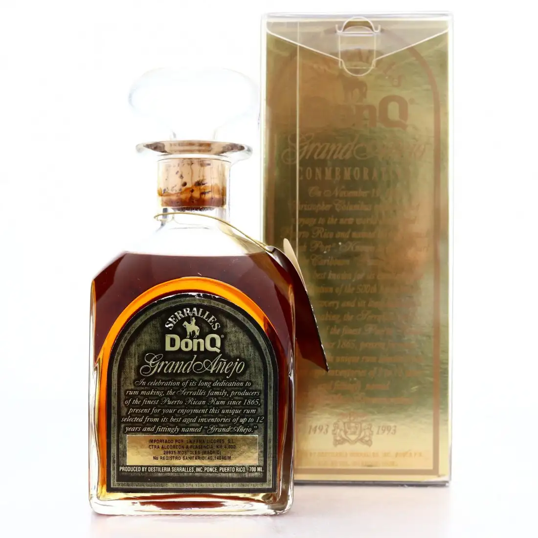 High resolution image of Don Q Grand Añejo Commemorativo 1993