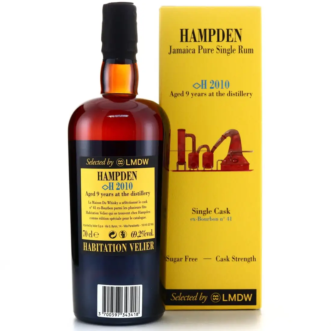 High resolution image of Habitation Velier Hampden Single Cask Selected by LMDW <>H 2010
