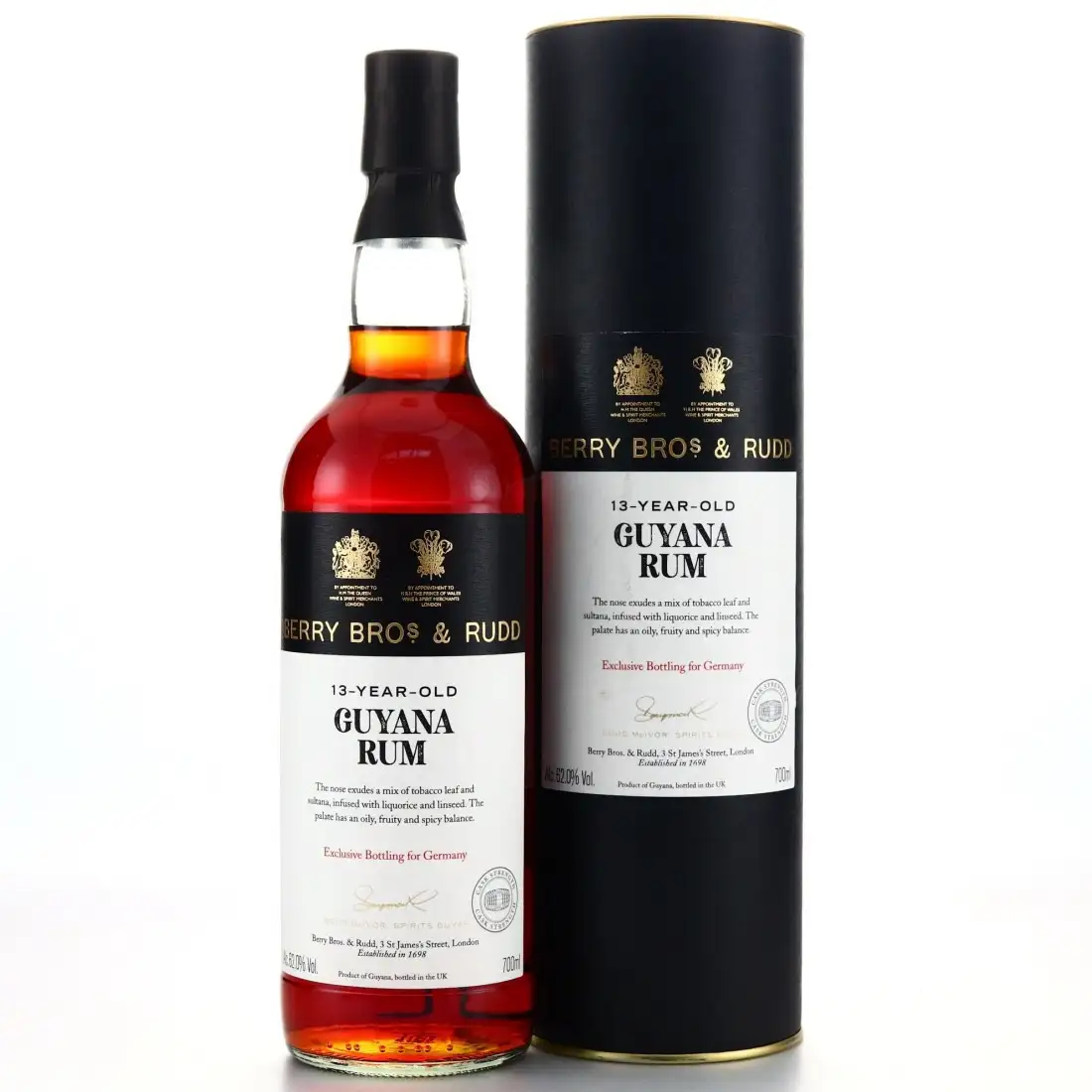 Bottle of Berry Bros & Rudd DDL Guyana Rum Kirsch Whisky 2004