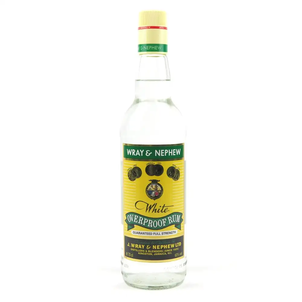 Bottle of J. Wray & Nephew LTD. Appleton White Overproof