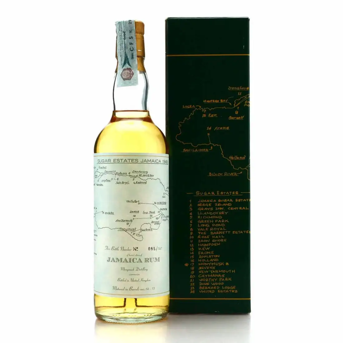 Image haute résolution de Moon Import Clarendon Sugar Estates 1949 2003