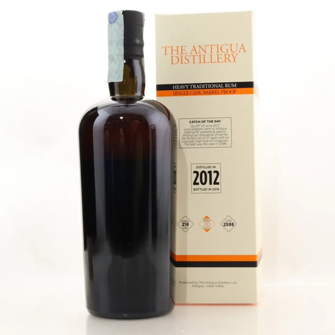 High resolution image of Velier The Antigua Distillery Heavy Traditional Rum Single Cask 2012