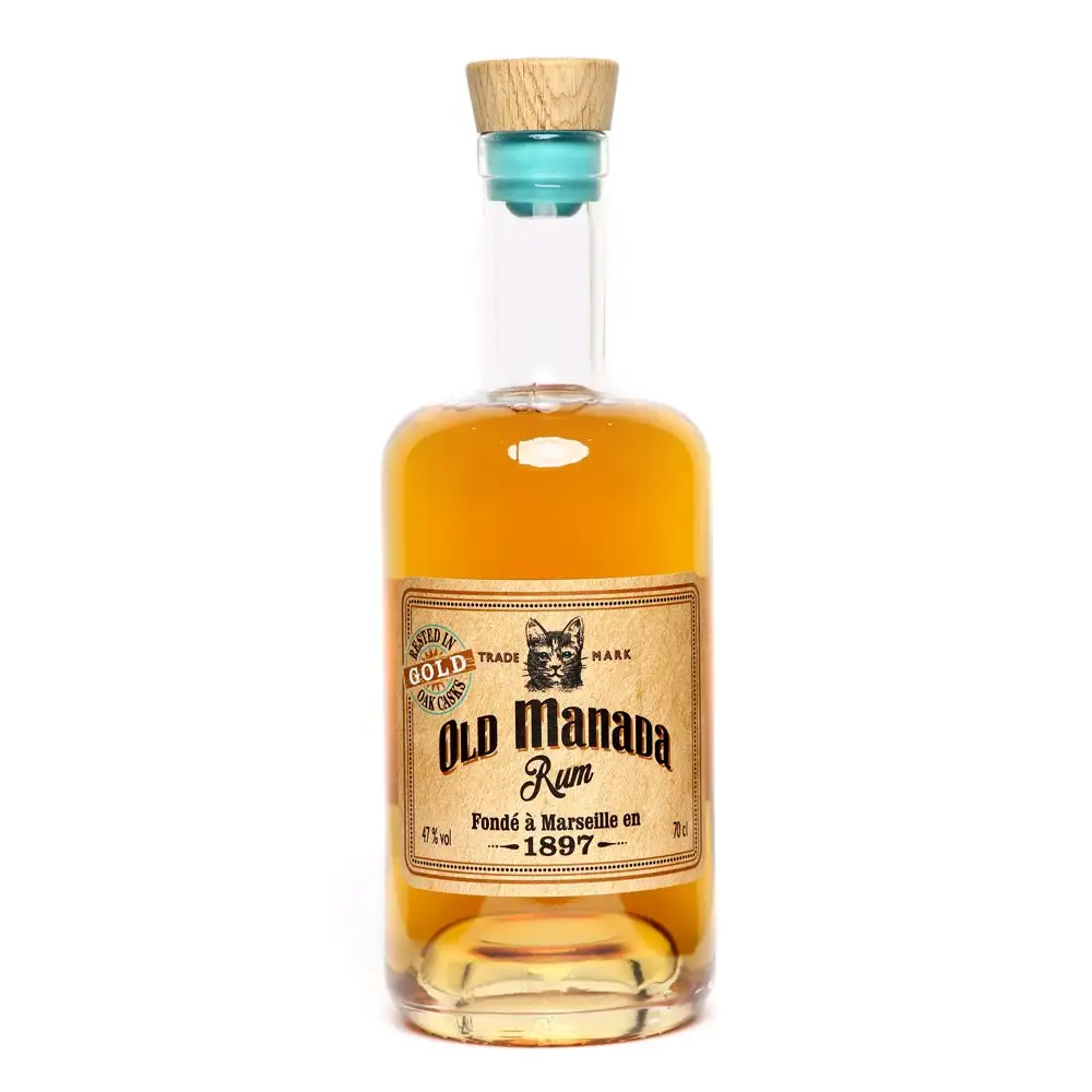 Bottle of Ferroni Old Manada Rum Gold