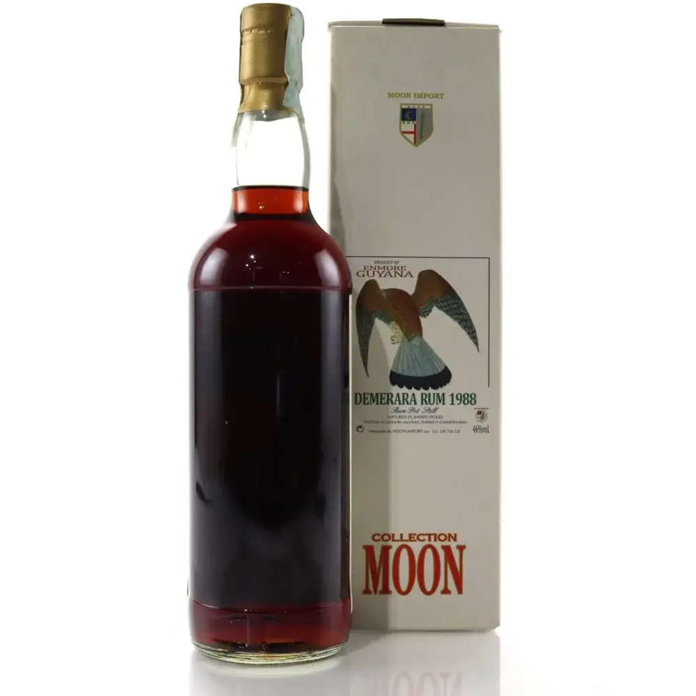 High resolution image of Moon Import Enmore (Versailles) Demerara Rum 1988
