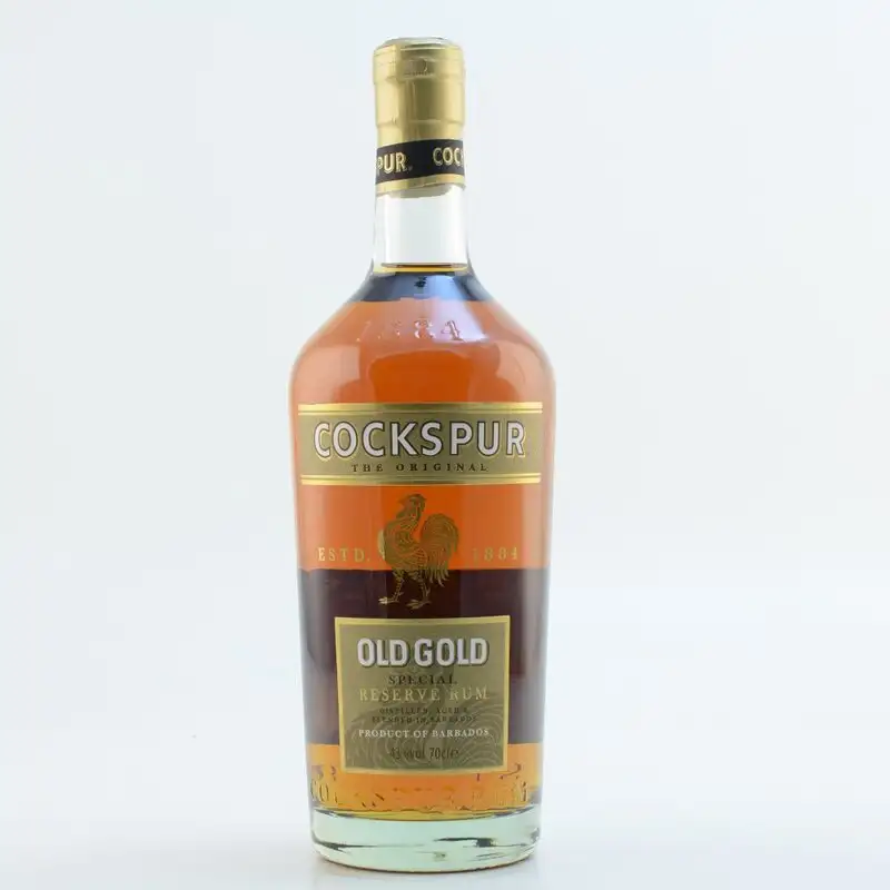Bottle of Cockspur Old Gold Rum