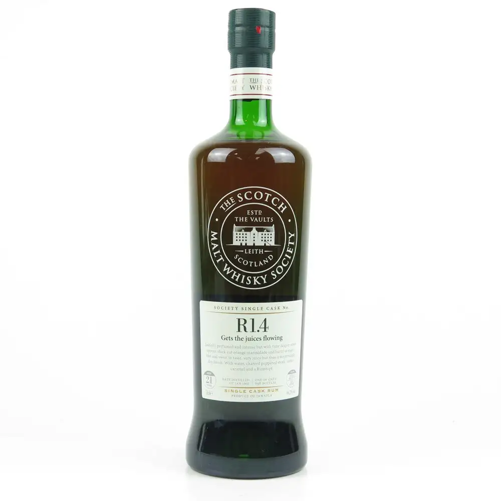 Bottle of SMWS Clarendon R1.4 Gets the juices flowing 1991