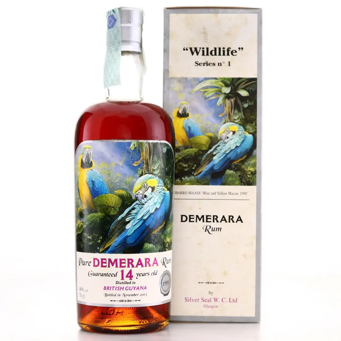 Bottle of Silver Seal Enmore Demerara Rum 1991