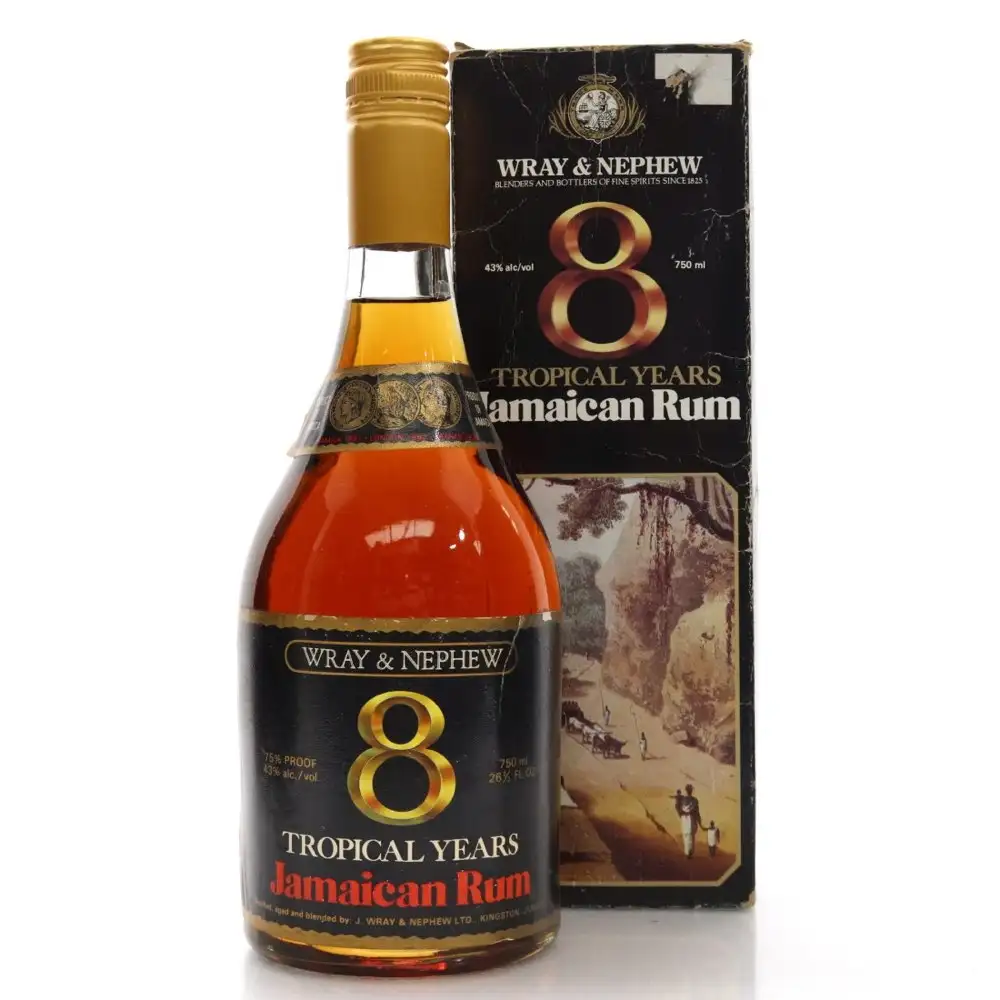 Bottle of J. Wray & Nephew LTD. 8 Tropical Years