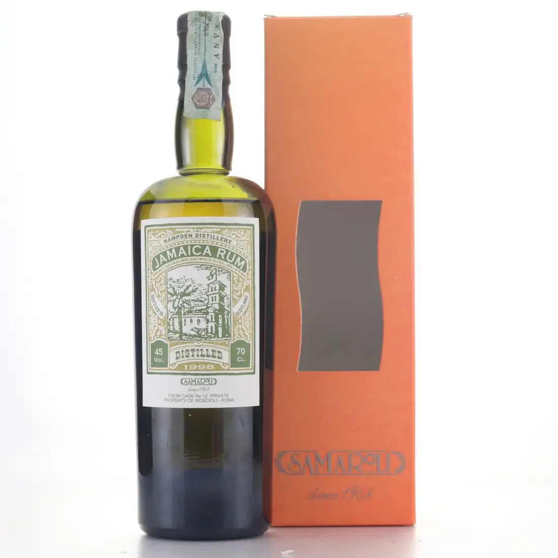 High resolution image of Samaroli Hampden Jamaica Single Cask 1998