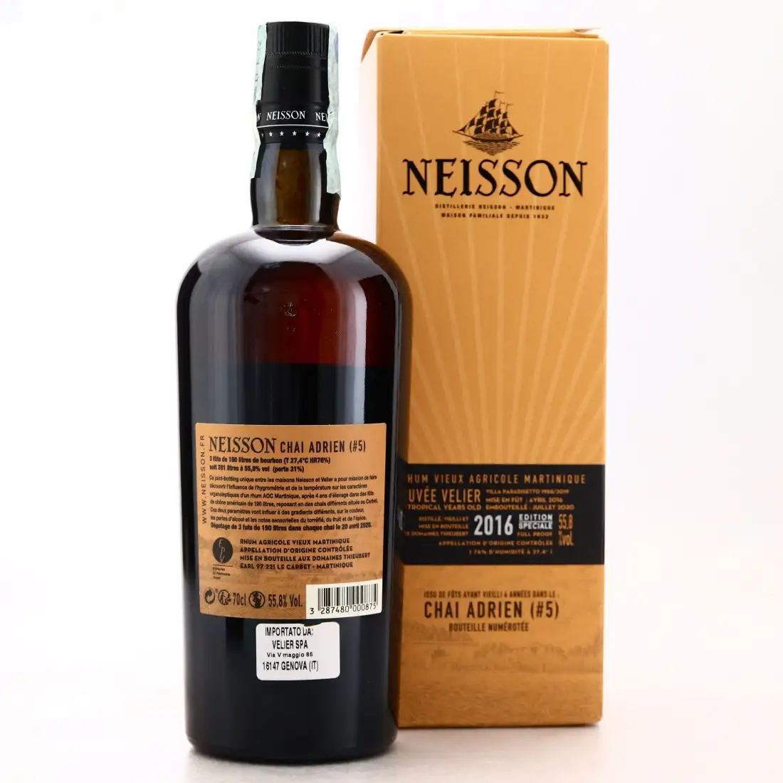 High resolution image of Velier Neisson Cuvée Chai 5 Adrien 2016