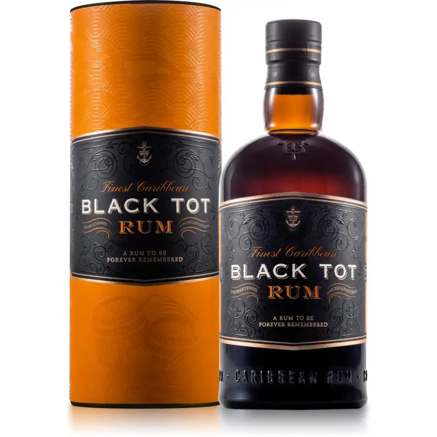 Bottle of Elixir Distillers of London Black Tot Rum
