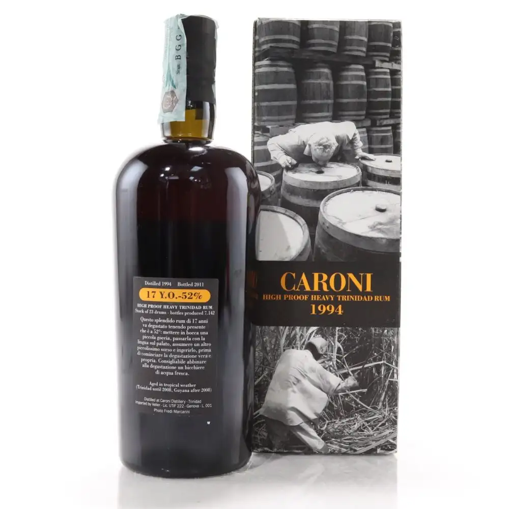 Hochauflösendes Bild von Velier Caroni High Proof Heavy Trinidad Rum HTR 1994