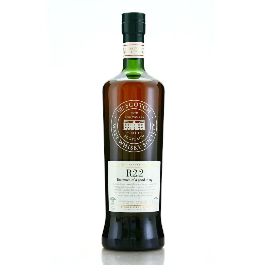 Bottle of SMWS DDL R2.2 Too much of a good thing 1991