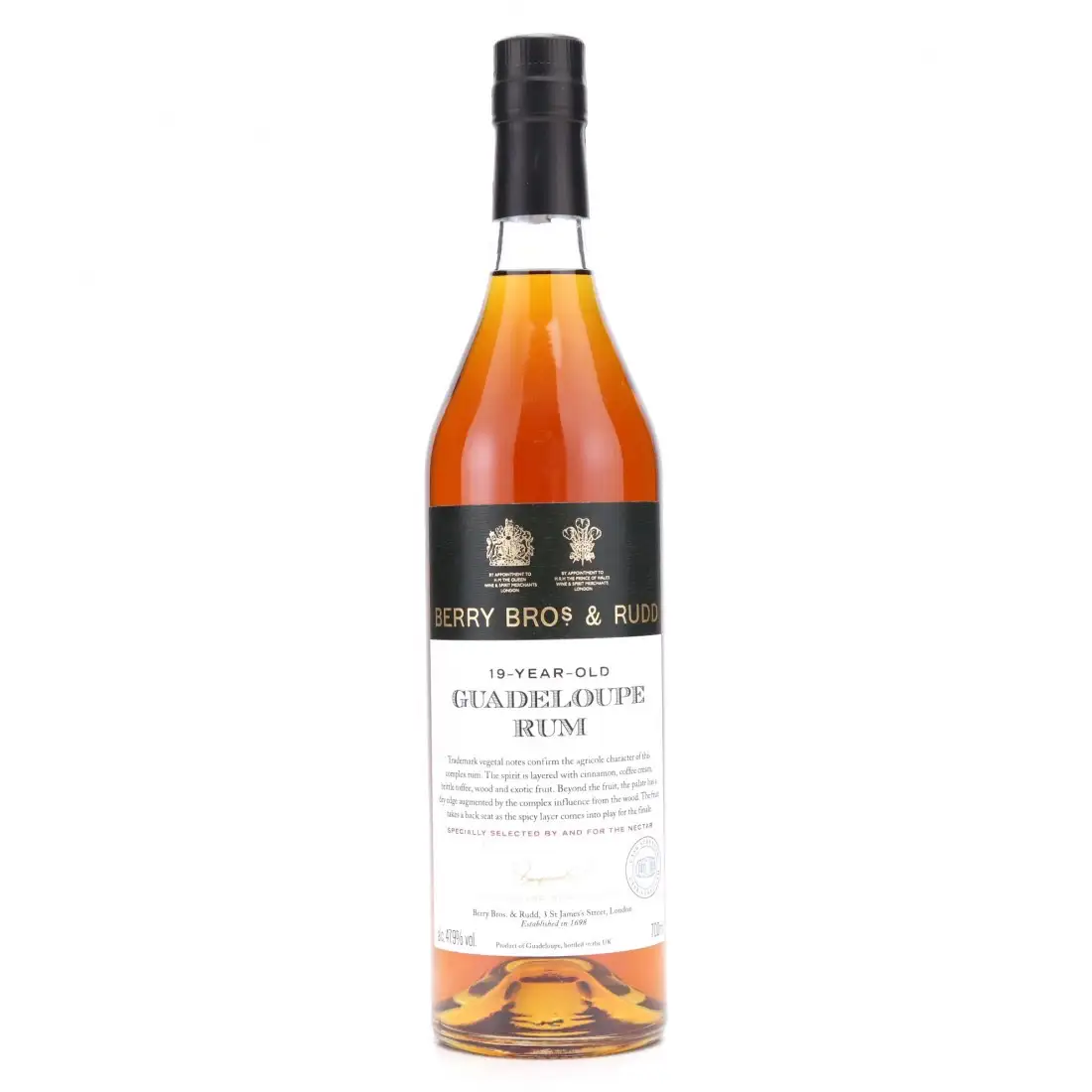 High resolution image of Berry Bros & Rudd Bellevue Guadeloupe « Specially Selected by and for The Nectar » 1998