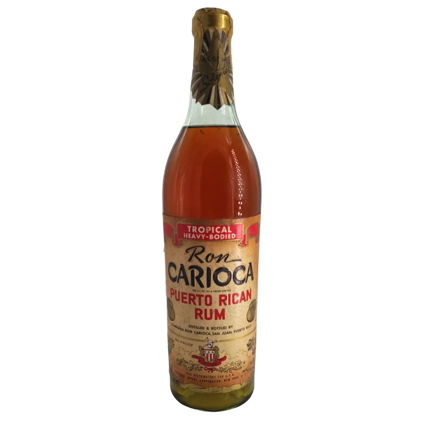 Bottle of Compañia Ron Carioca Ron Carioca Puerto Rican Rum - Tropical Heavy-Bodied