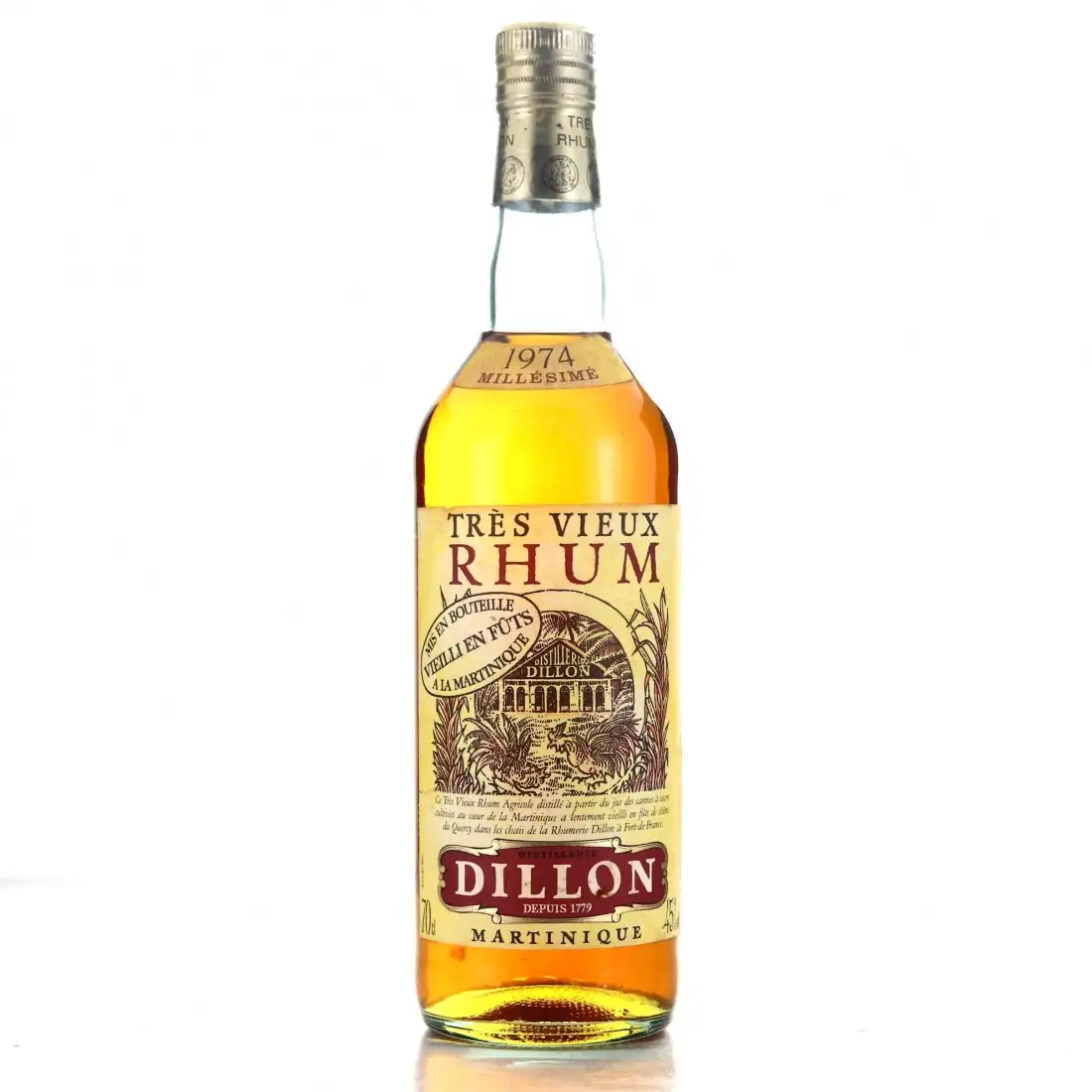 Bottle of Dillon Très Vieux Rhum 1974