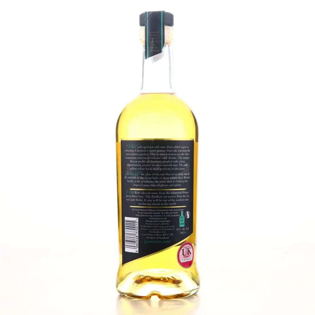 High resolution image of VS Distillers J. Gow Fading Light