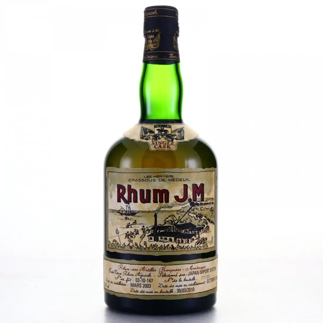 Bottle of Japan Import System Rhum J.M 2003