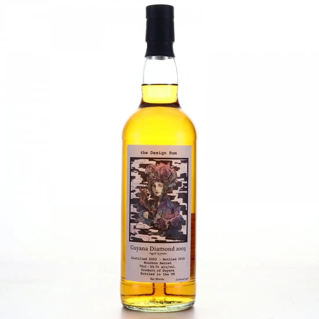 Bottle of Bar Maeda Diamond the Design Rum 2003