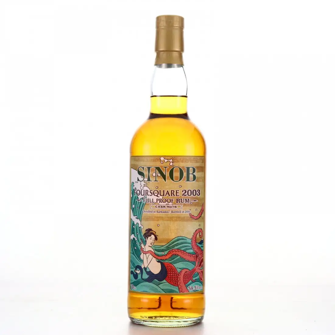 Bottle of Creative Whisky Company Foursquare Sinob Full Proof Rum 2003