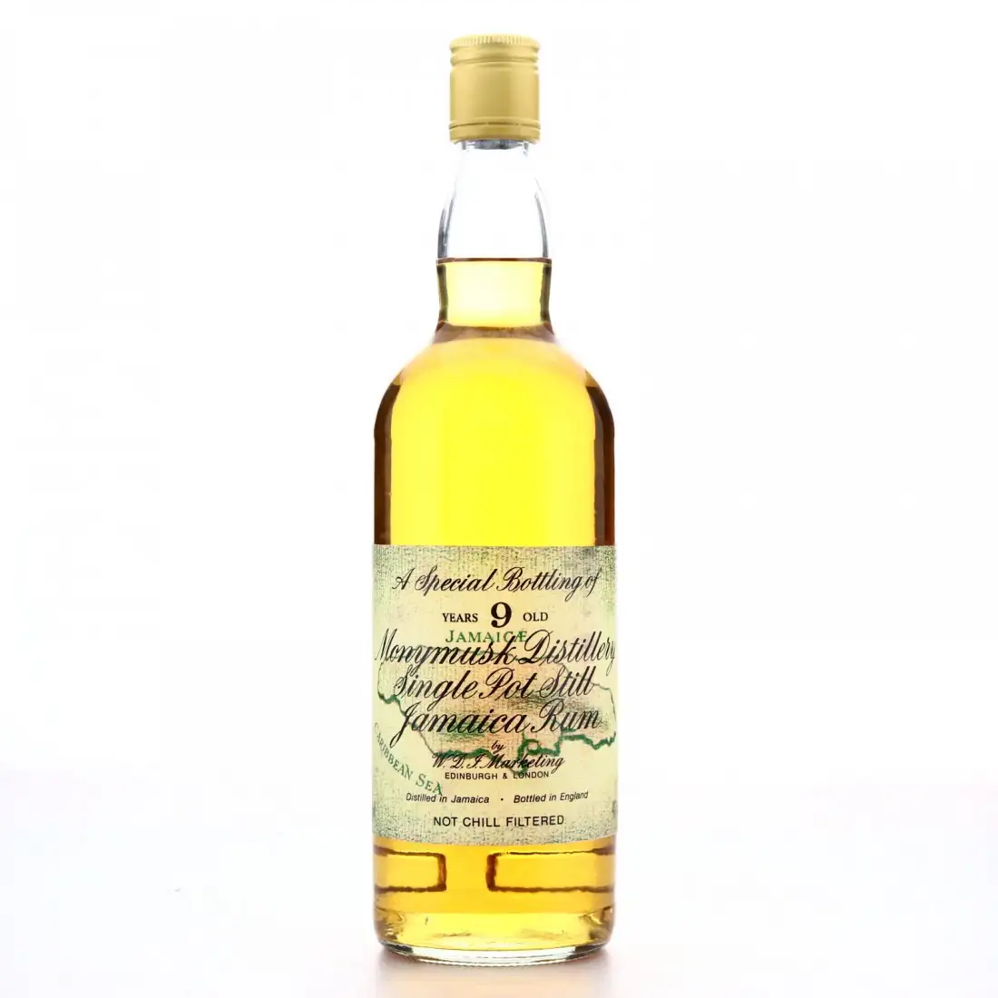Bottle of W.D.I. Marketing Clarendon Single Pot Still Jamaica Rum 1991