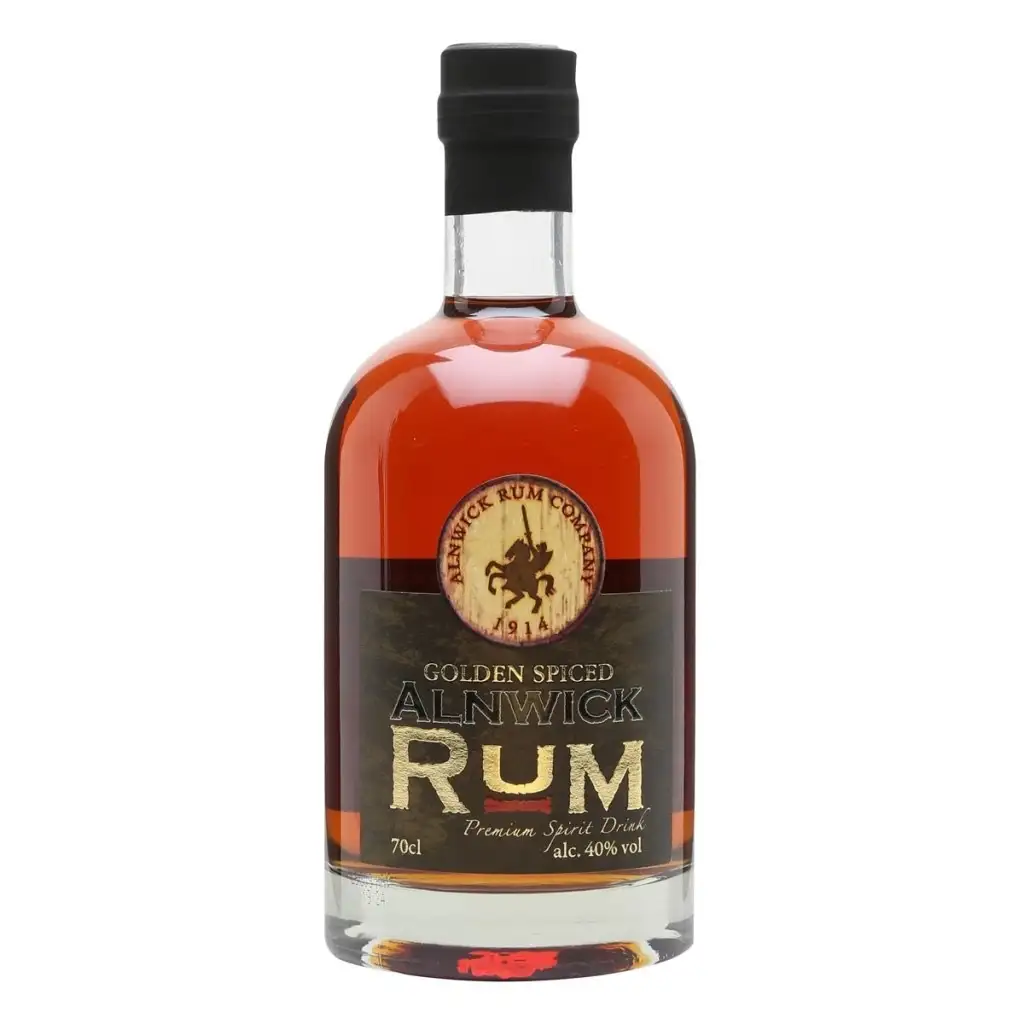 Bottle of Alnwick Rum Golden Spiced