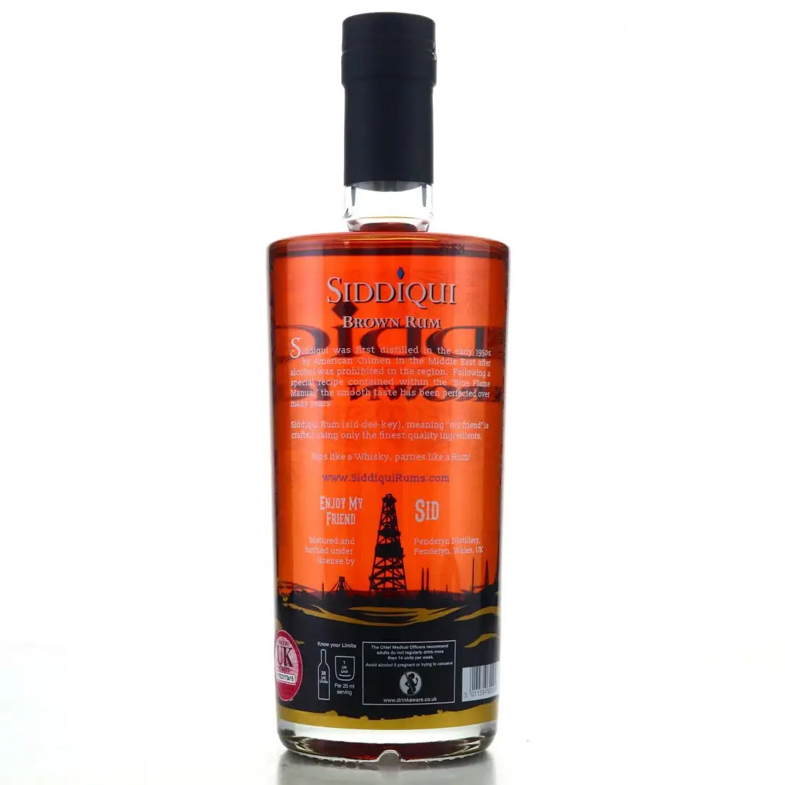 High resolution image of Penderyn Siddiqui Brown Rum