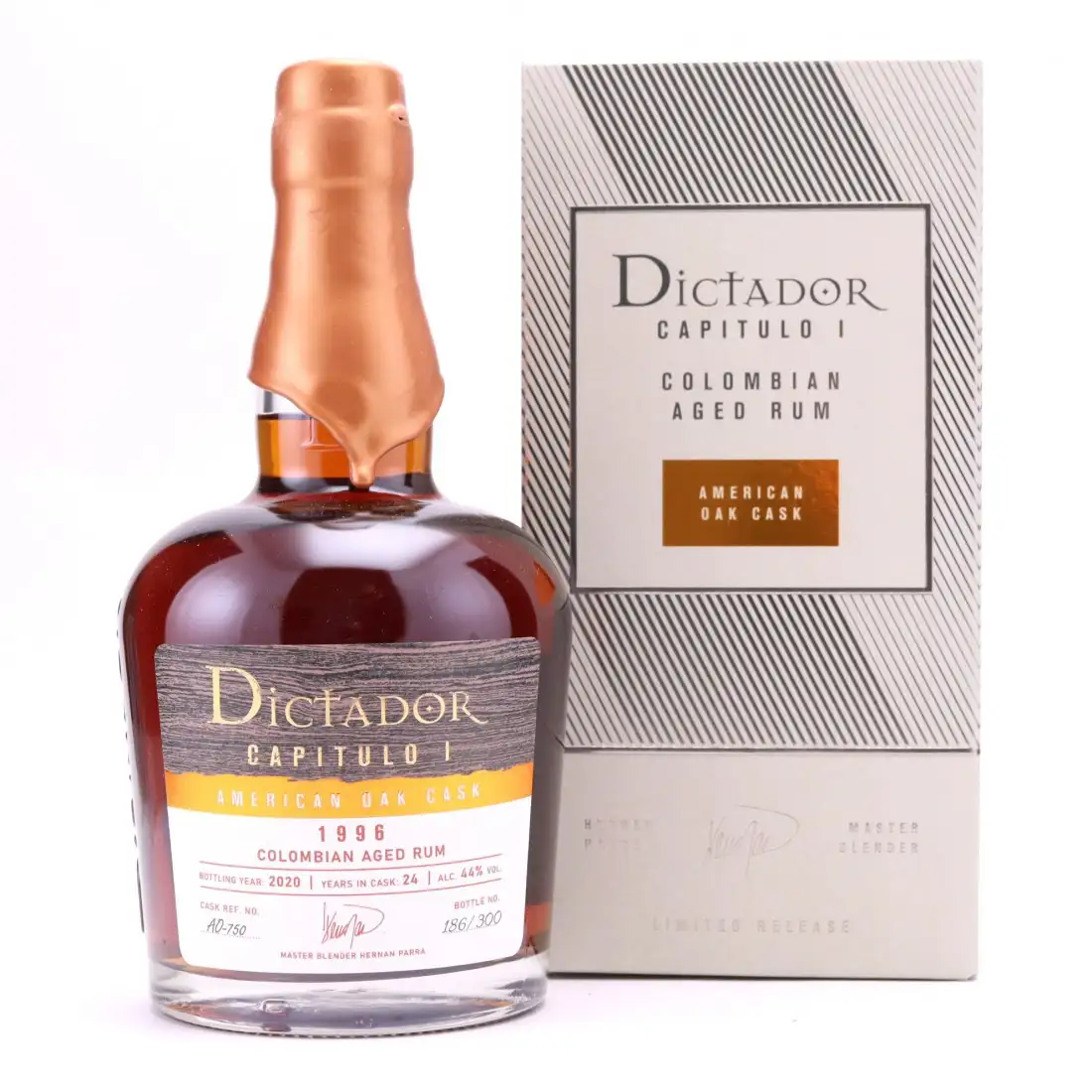 Hochauflösendes Bild von Dictador Capitulo 1 American Oak Cask 1996
