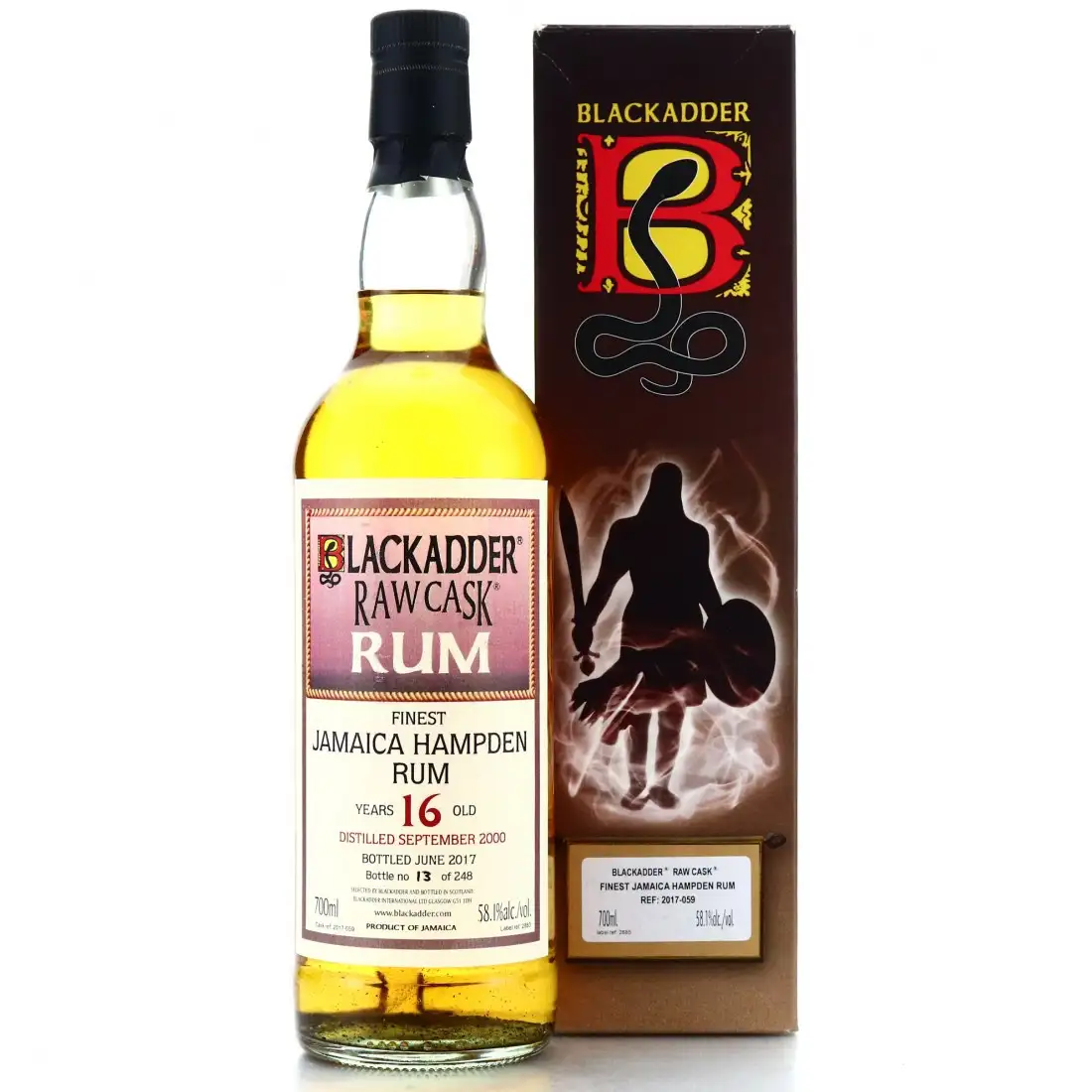 Bottle of Blackadder Hampden Raw Cask 2000