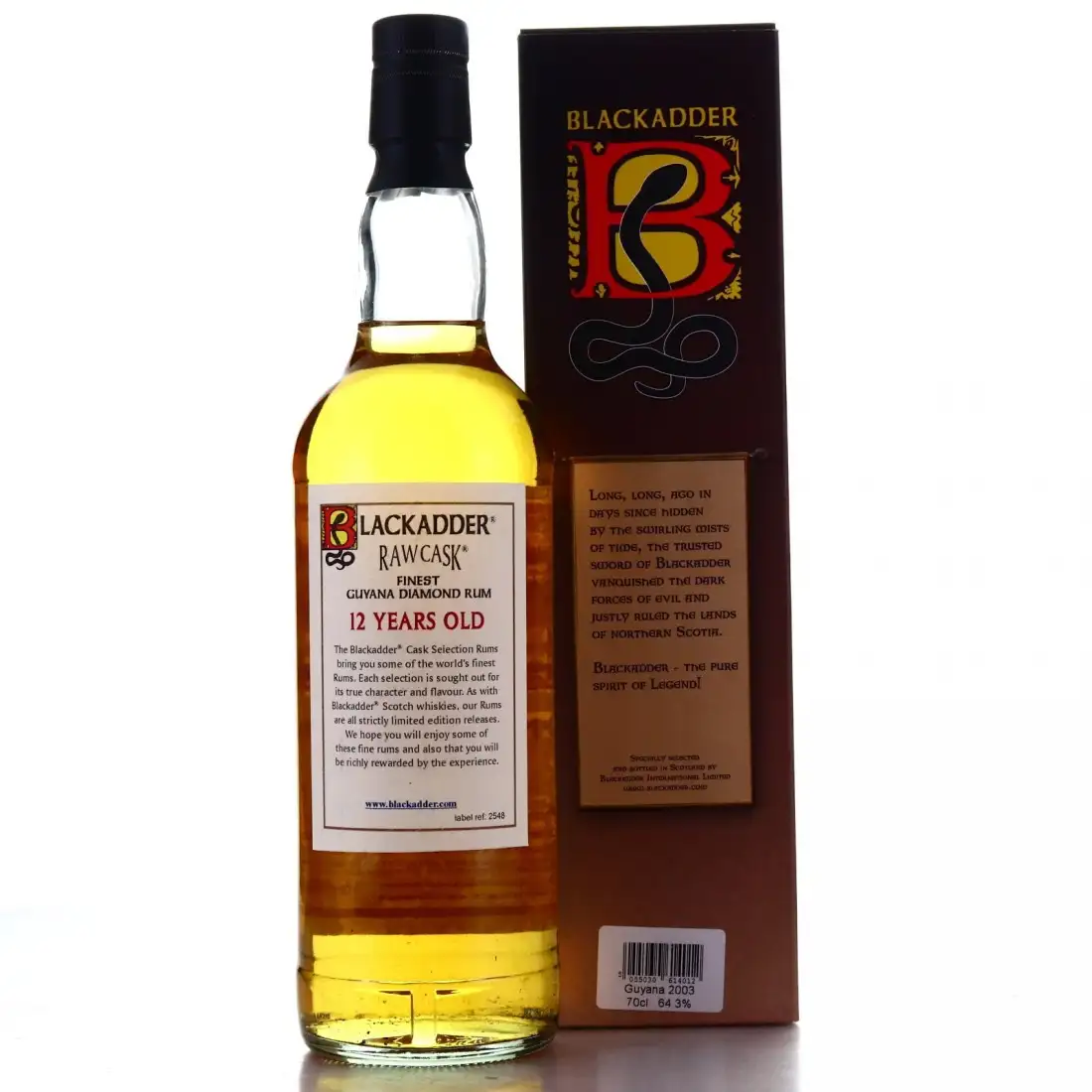 High resolution image of Blackadder Diamond Raw Cask Rum 2003