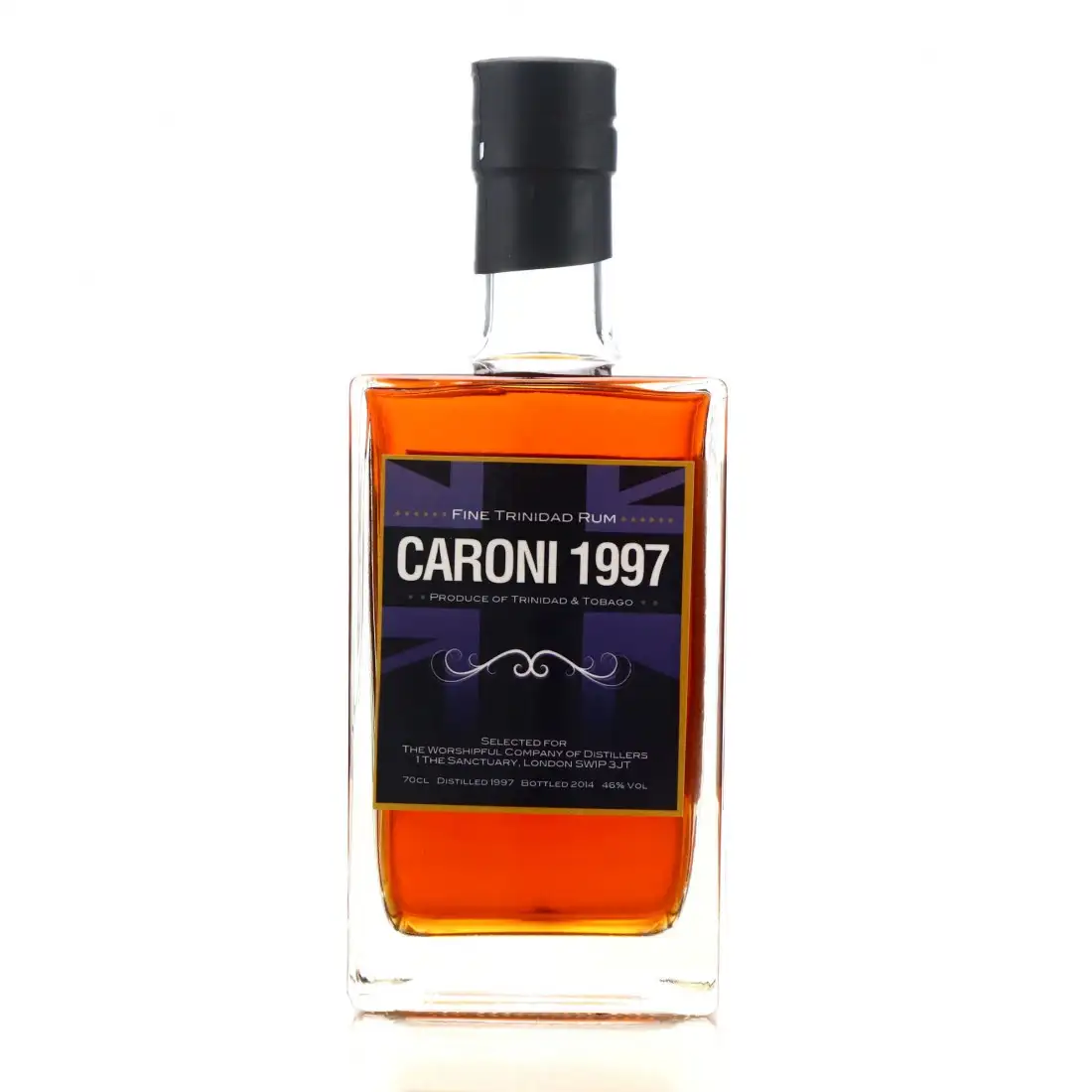 Bottle of Worshipful Company of Distillers Caroni Fine Trinidad Rum 1997