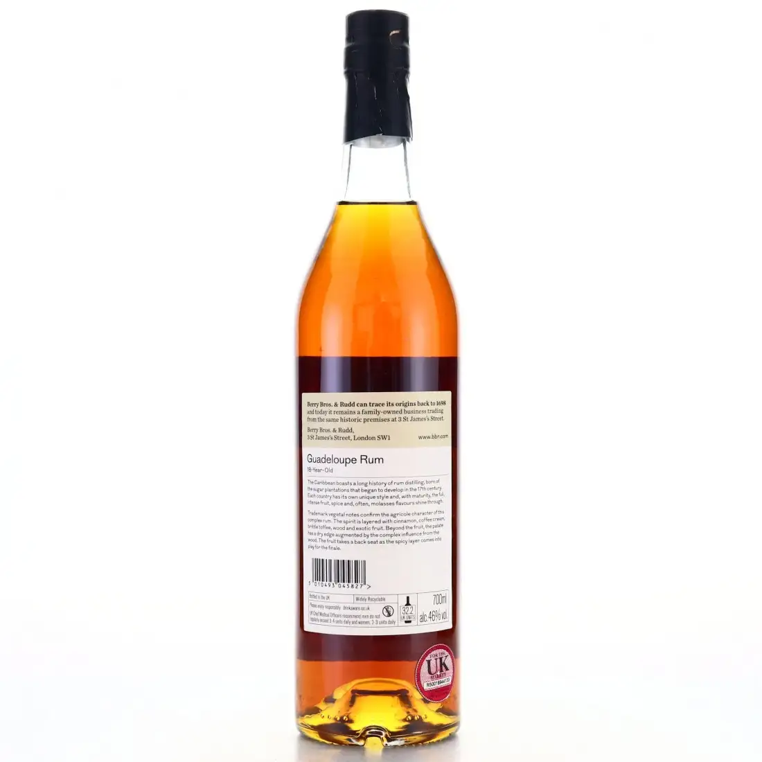 High resolution image of Berry Bros &amp; Rudd Damoiseau Guadeloupe Rum 1998