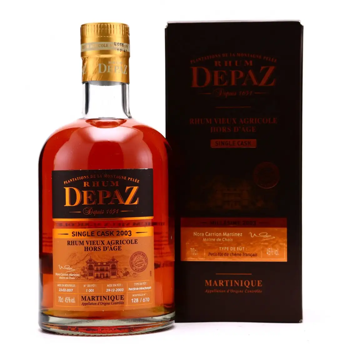 High resolution image of Depaz Single Cask 2003