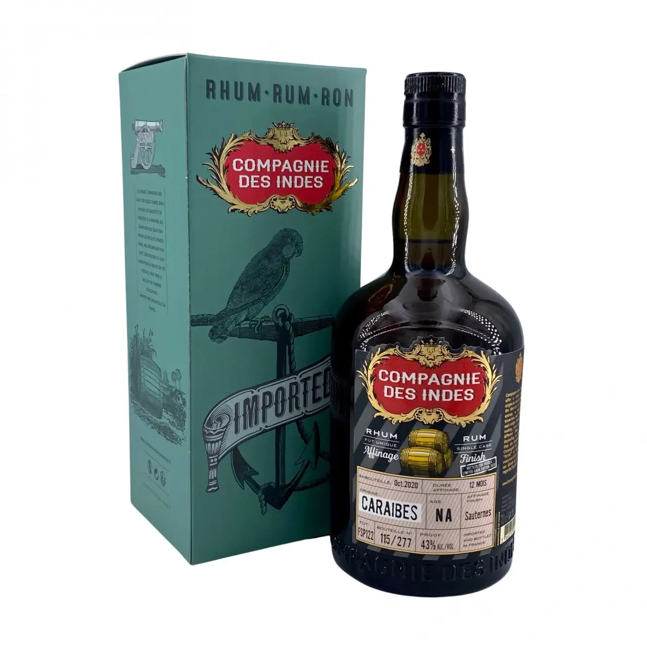 Bottle of CDI Caraïbes - Sauternes Cask Finish (Perola)