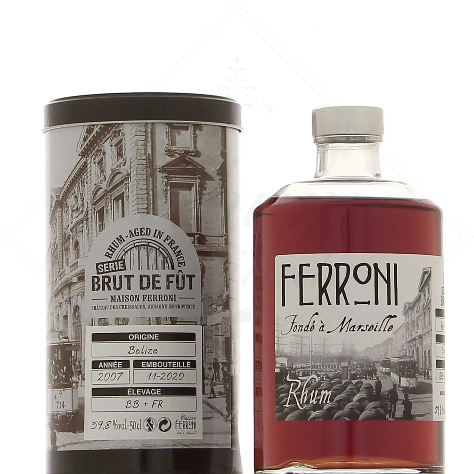 Bottle of Ferroni Travellers Belize 2007