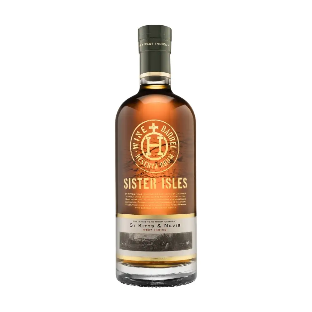 Bottle of The Haciendas Rhum Company Sister Isles Wine Barrel Reserva Rhum