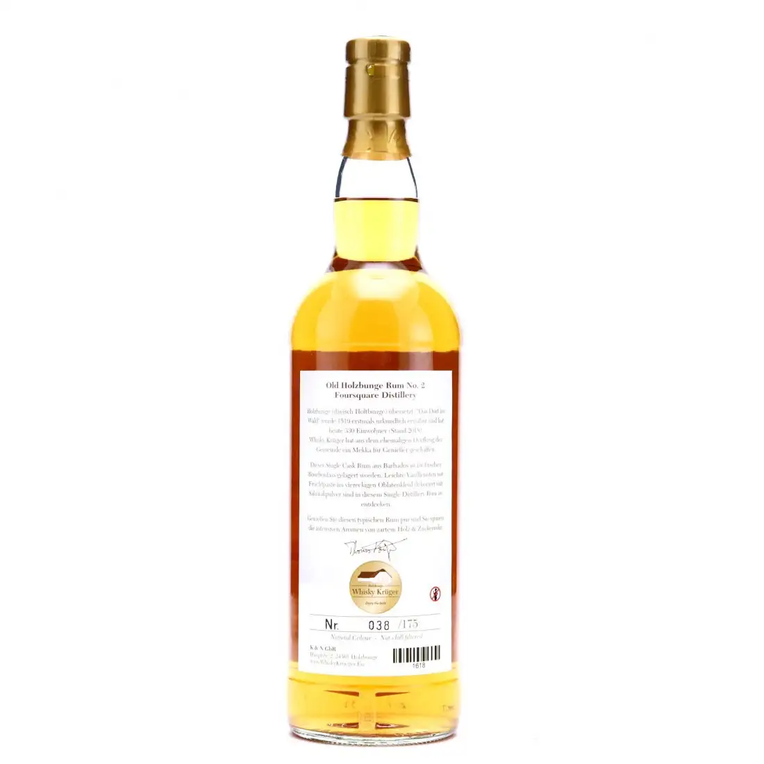 High resolution image of Whisky Krüger Foursquare Old Holzbunge No. 2 2007