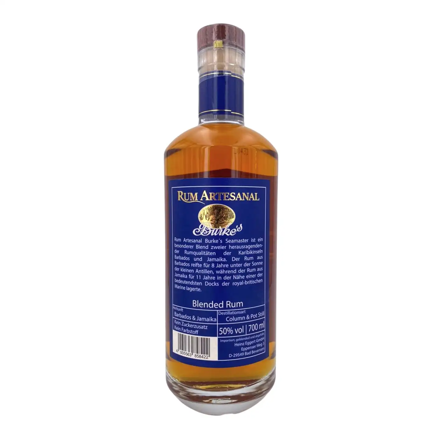 High resolution image of RA Burke‘s Seamaster Blended Rum