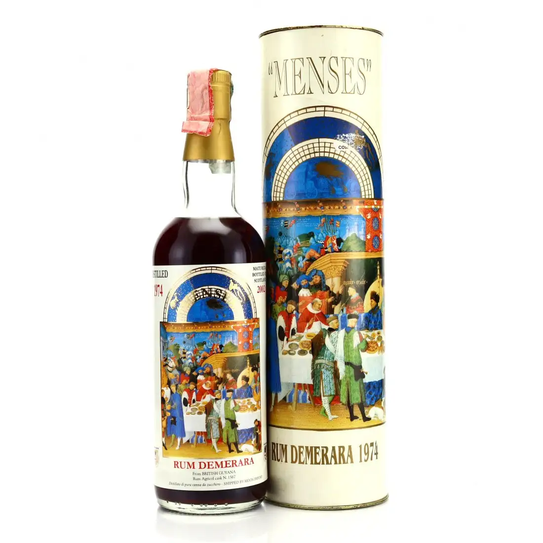 Bottle of Moon Import Port Mourant Rum Demerara „Menses“ 1974