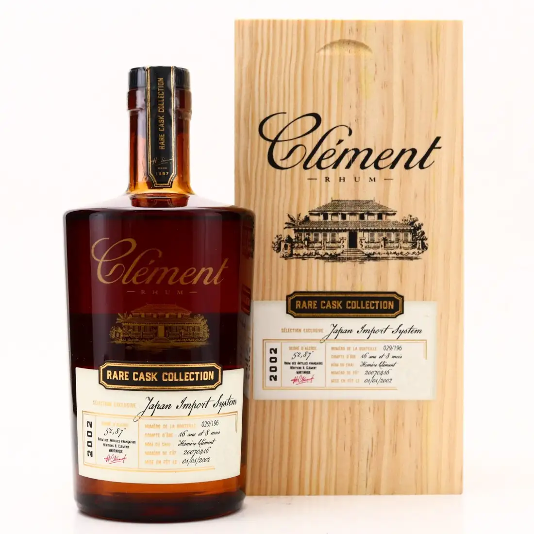Hochauflösendes Bild von Clément Rare Cask Collection Japan Import System 2002