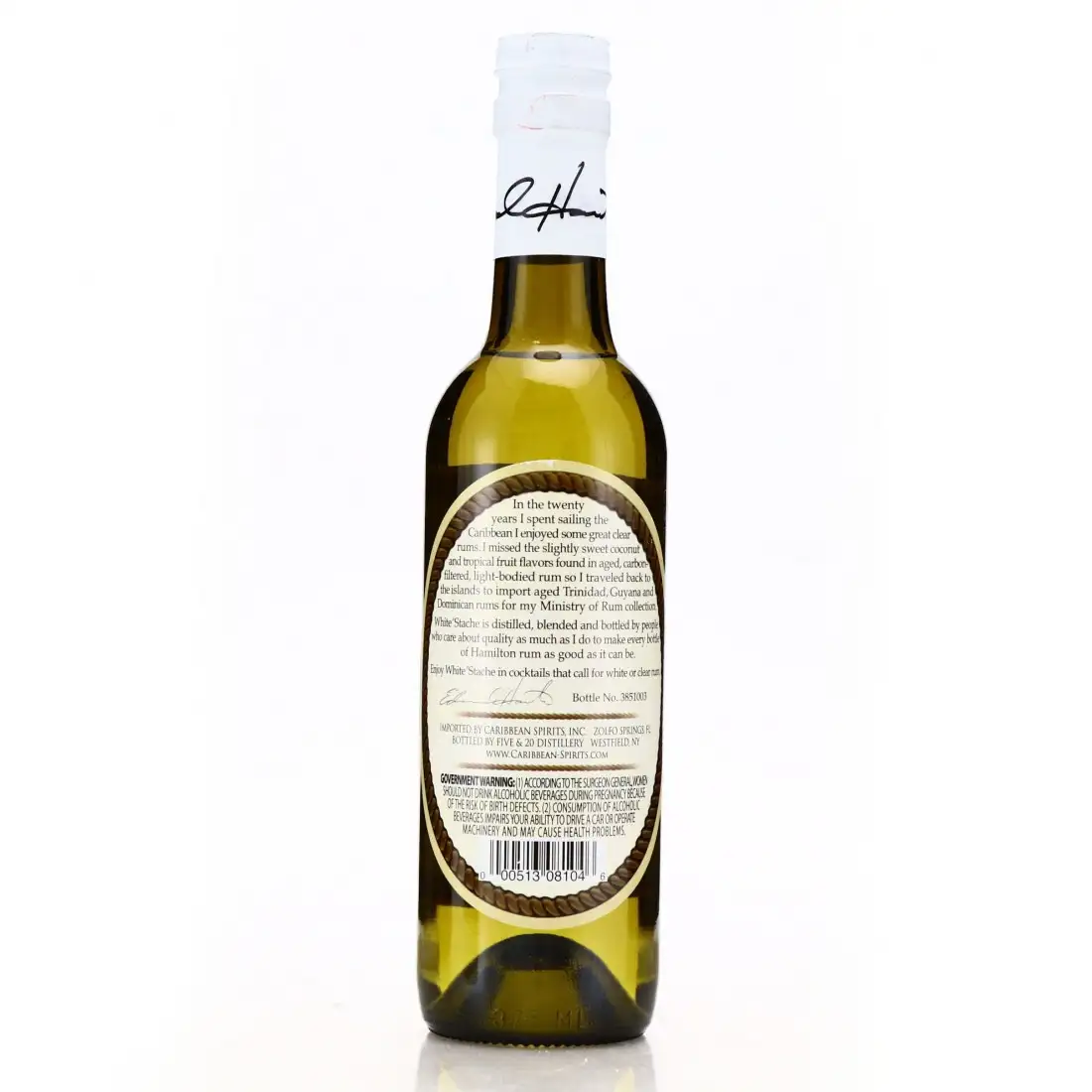 Hochauflösendes Bild von Five & 20 Spirits Hamilton 87 White Stache